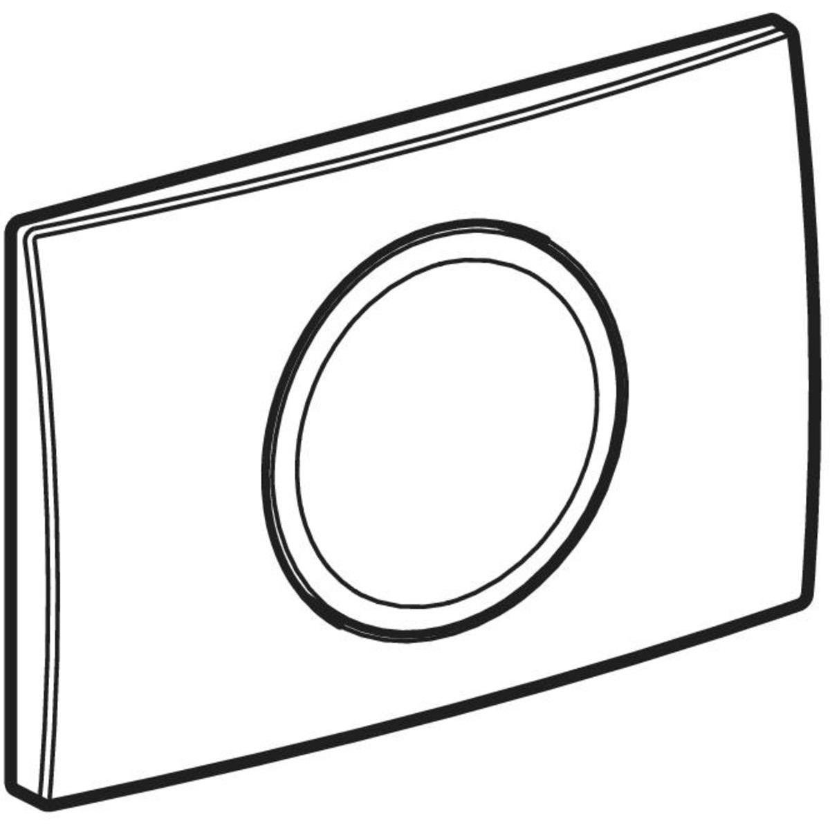 Geberit Delta15 Kumanda Paneli Deşarj Durdurmalı, Parlak Krom, 115.120.21.5Geberit115.120.21.5Kumanda Paneli