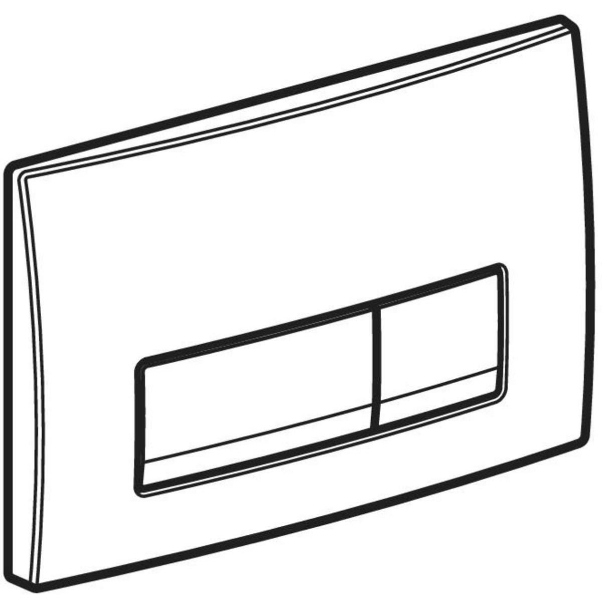 Geberit Delta50 Kumanda Paneli Çift Basamalı, Beyaz, 115.119.11.1Geberit115.119.11.1Kumanda Paneli