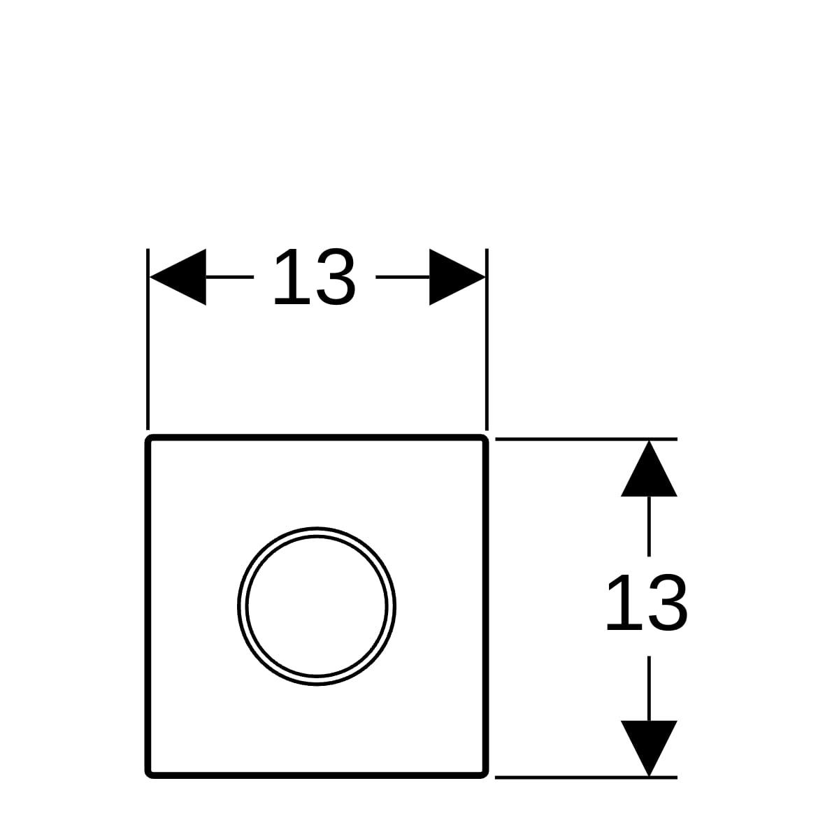 Geberit Fotoselli Kumanda Paneli Beyaz, 116.035.KJ.1Geberit116.035.KJ.1Kumanda Paneli