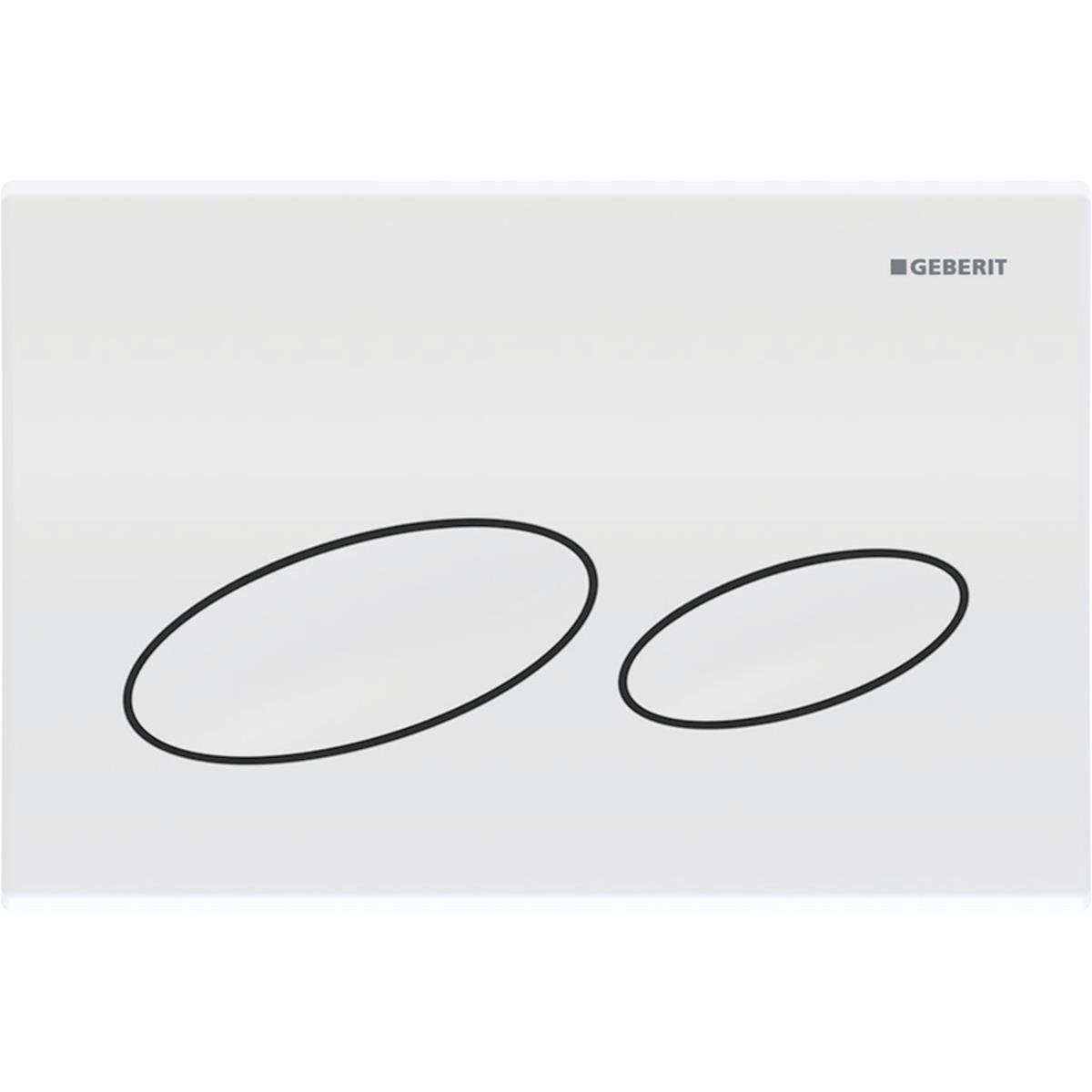 Geberit Kappa20 Kumanda Paneli Çift Basmalı, Beyaz, 115.228.11.1Geberit115.228.11.1Kumanda Paneli