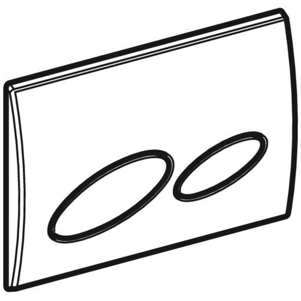 Geberit Kappa20 Kumanda Paneli Çift Basmalı Mat krom, 115.228.46.1Geberit115.228.46.1Kumanda Paneli