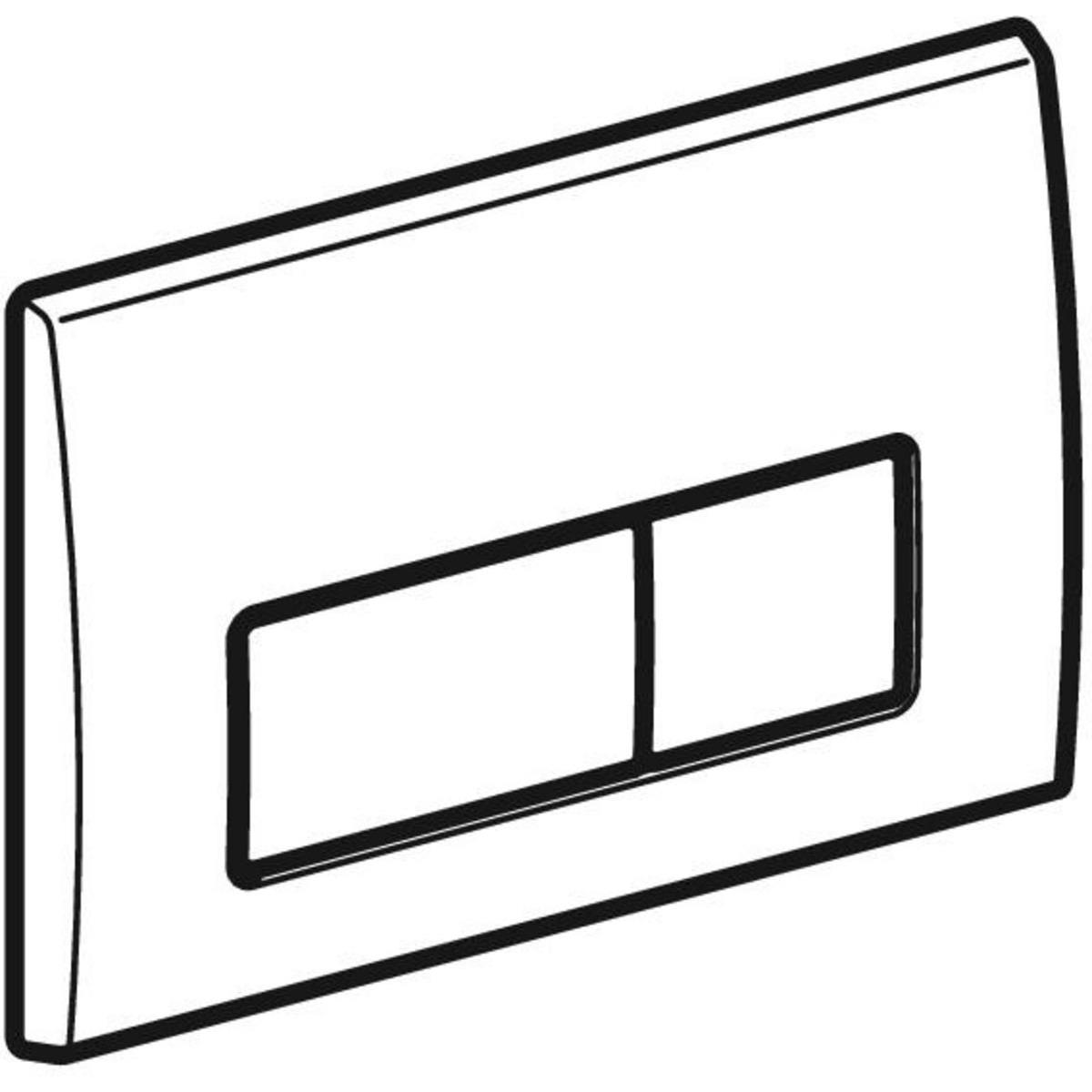 Geberit Kappa50 kumanda Paneli Çift Basmalı, Parlak krom, 115.260.21.1Geberit115.260.21.1Kumanda Paneli