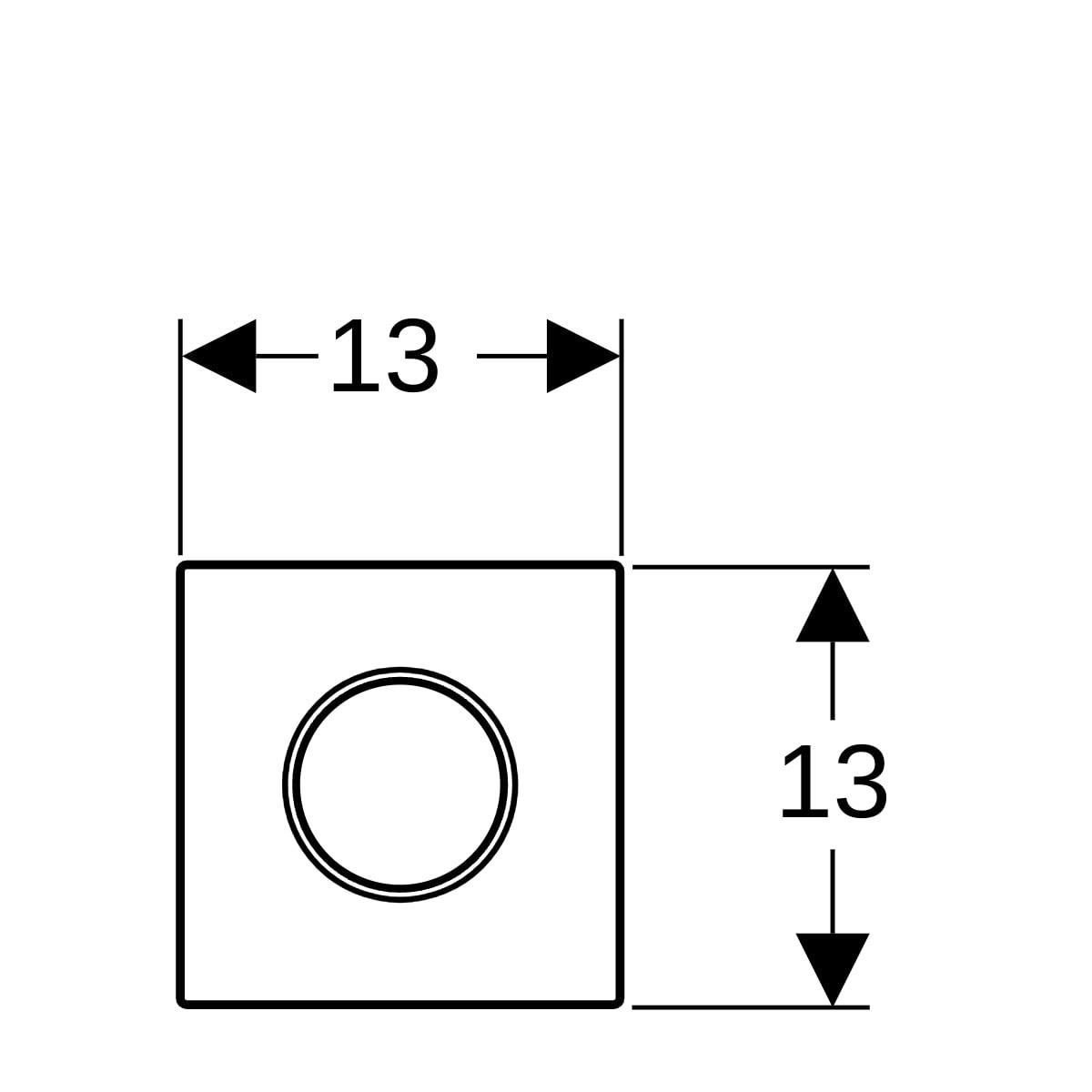 Geberit Kumanda Paneli Pnömatik, Fırçalı Krom, 116.015.SN.1Geberit116.015.SN.1Kumanda Paneli