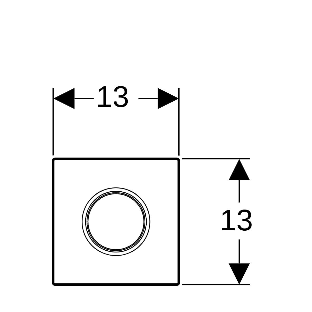 Geberit Kumanda Paneli Pnömatik, Mat Krom, 116.011.JQ.5Geberit116.011.JQ.5Kumanda Paneli