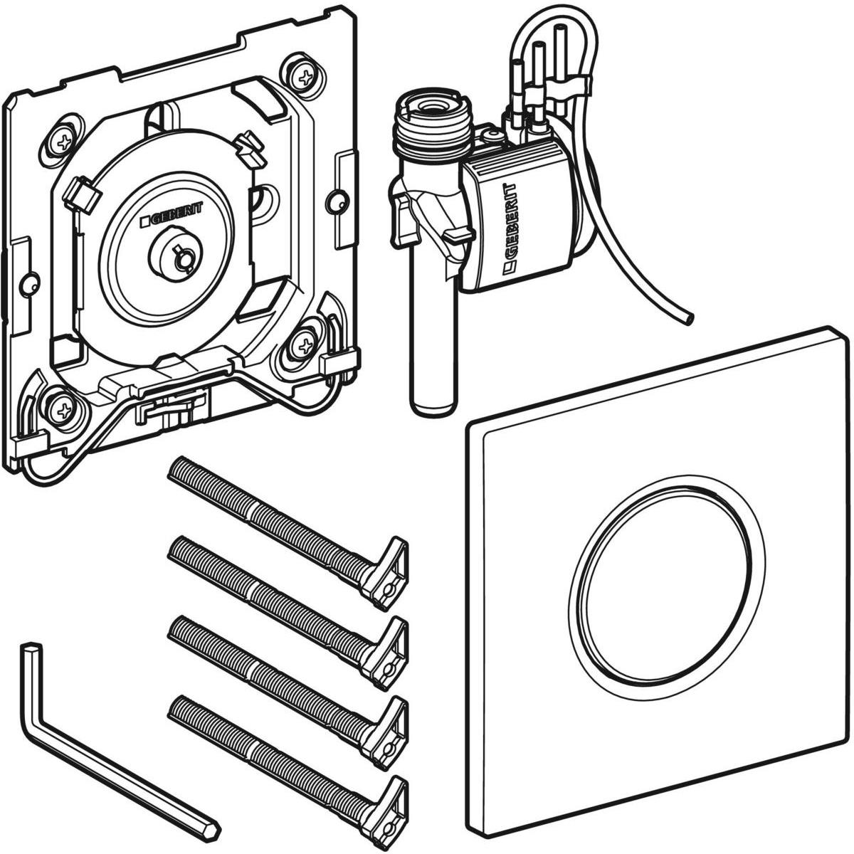 Geberit Kumanda Paneli Pnömatik, Mat Krom, 116.011.JQ.5Geberit116.011.JQ.5Kumanda Paneli
