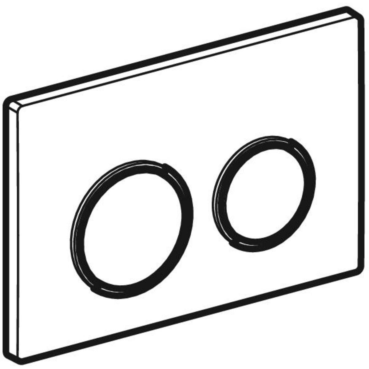 Geberit Omega 20 Kumanda Paneli Çift Basmalı Beyaz, 980.003.KJ.1Geberit980.003.KJ.1Kumanda Paneli