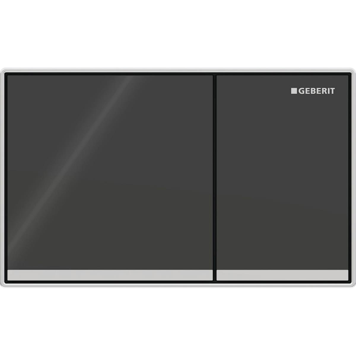 Geberit Omega60 Kumanda Paneli Çift Basmalı, Aynalı, Siyah, 115.081.SJ.1Geberit115.081.SJ.1Kumanda Paneli