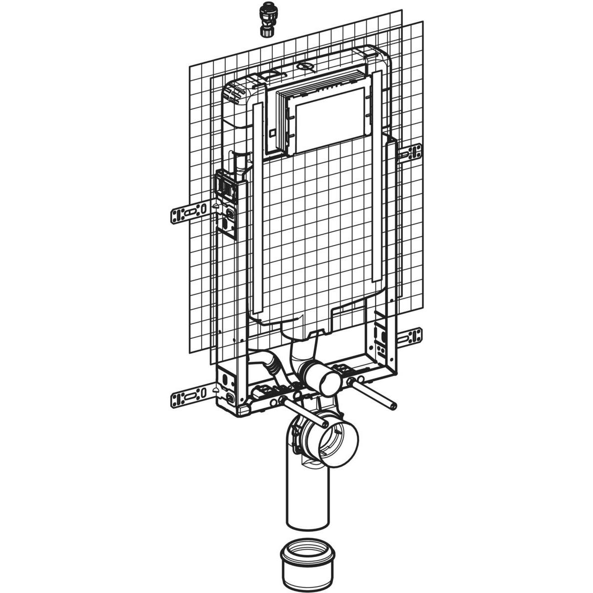 Geberit Sigma Gömme Rezervuar, İnce, Kombifix,110.792.00.1Geberit110.792.00.1Gömme Rezervuar