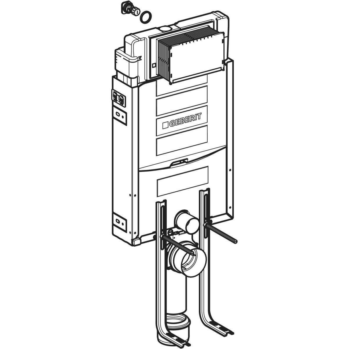 Geberit Sigma Gömme Rezervuar, Kalın, Kombifix,110.340.00.5Geberit110.340.00.5Gömme Rezervuar