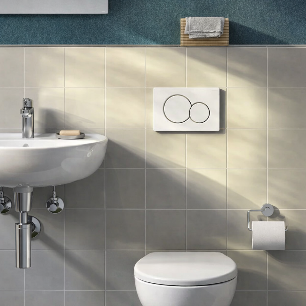 Geberit Sigma01 Kumanda Kapağı, Çift Basmalı, Beyaz, 115.770.11.5Geberit115.770.11.5Kumanda Paneli