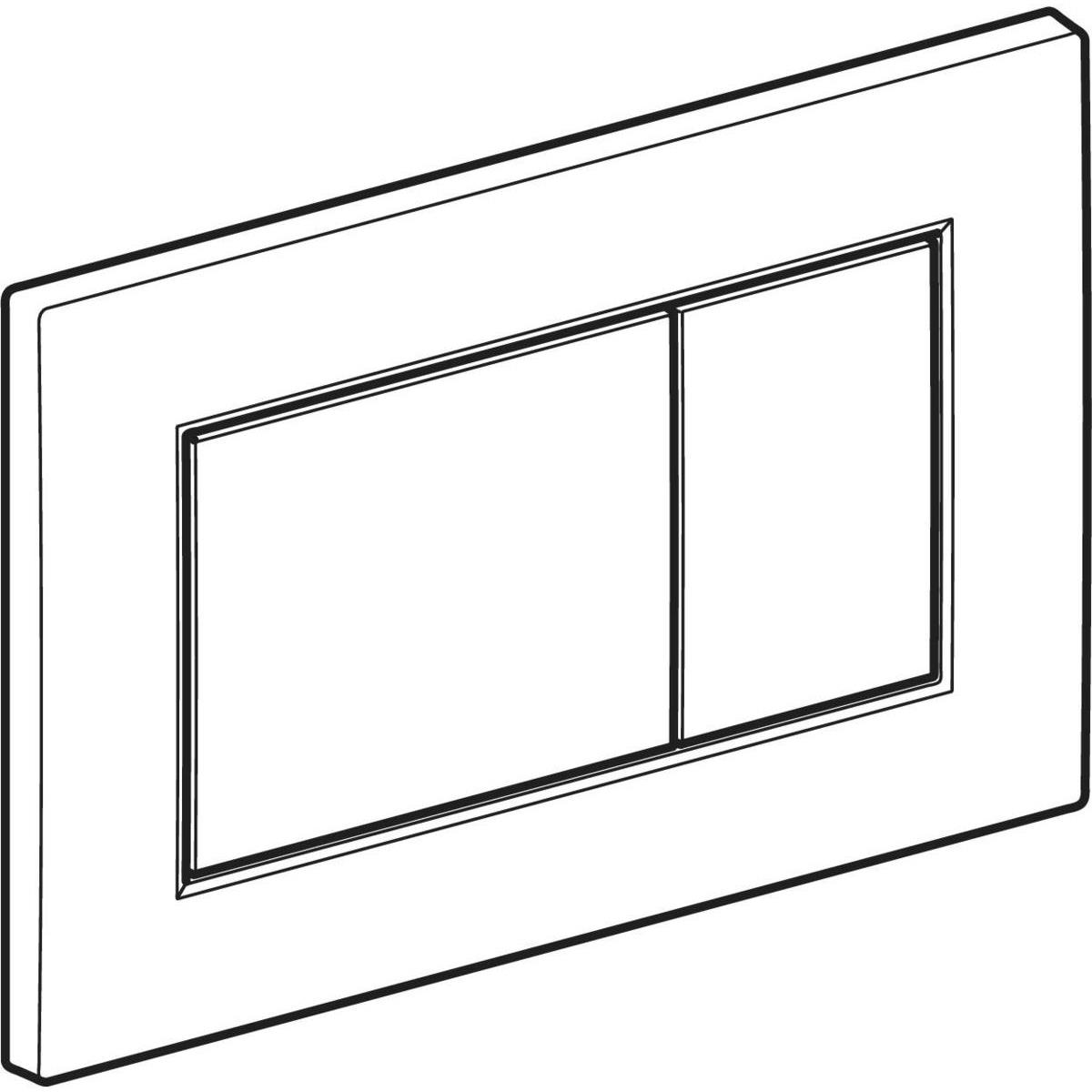 Geberit Sigma01 Kumanda Paneli Çift Basmalı, Parlak Krom, 115.660.21.1Geberit115.660.21.1Kumanda Paneli