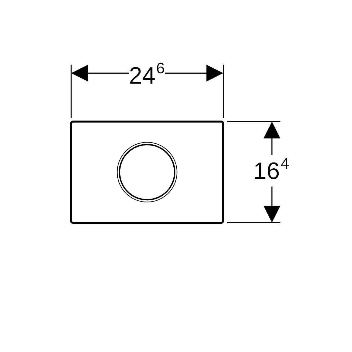 Geberit Sigma10 Fotoselli Kumanda Paneli Beyaz, 115.908.KK.6Geberit115.908.KK.6Kumanda Paneli
