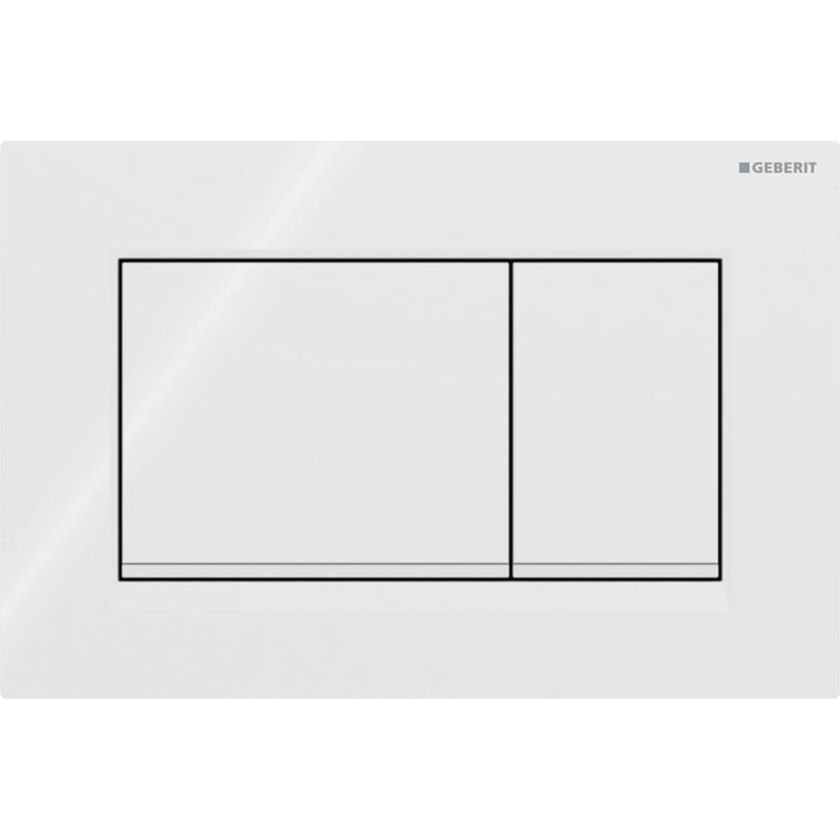 Geberit Sigma20 (eski Sigma30) Kumanda Paneli Çift Basmalı, Beyaz, 115.883.11.1Geberit115.883.11.1Kumanda Paneli
