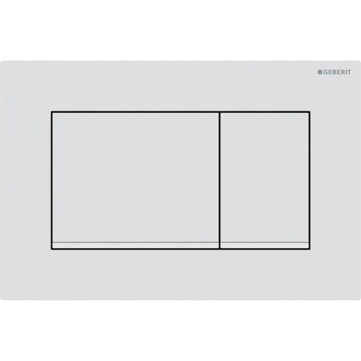 Geberit Sigma20 (eski Sigma30) Kumanda Paneli Çift Basmalı, Mat Beyaz, 115.883.01.1Geberit115.883.01.1Kumanda Paneli