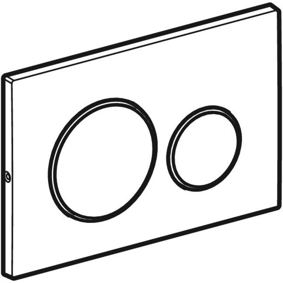 Geberit Sigma20 Kumanda Paneli Çift Basmalı, Fırçalı Krom, 115.889.SN.1Geberit115.889.SN.1Kumanda Paneli