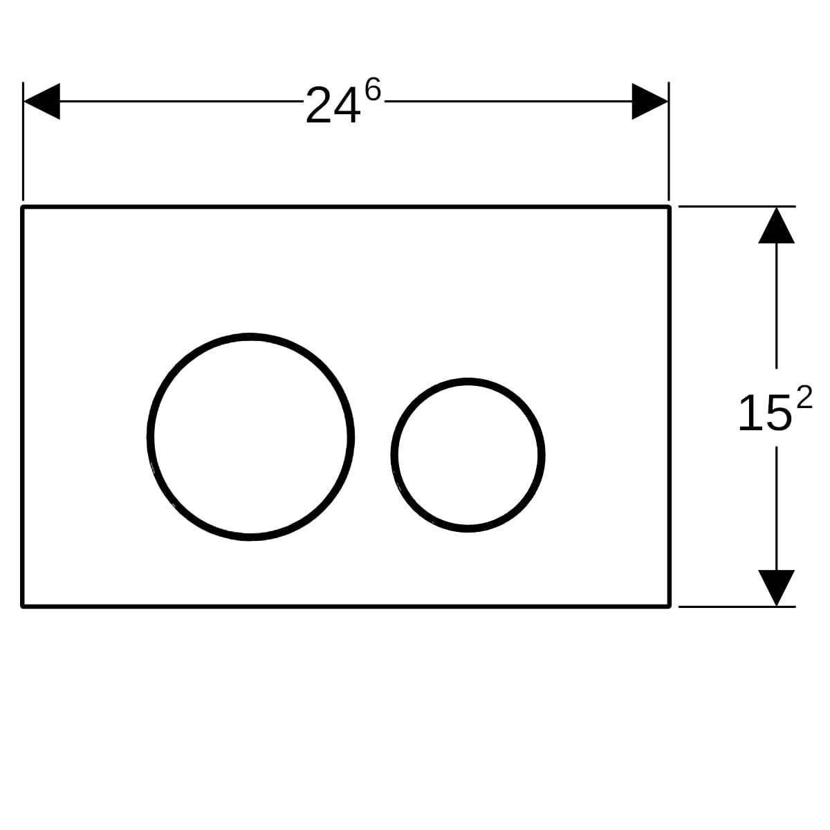 Geberit Sigma40 Kumanda Paneli Çift Basmalı, Kum Grisi, 115.628.JL.1Geberit115.628.JL.1Kumanda Paneli