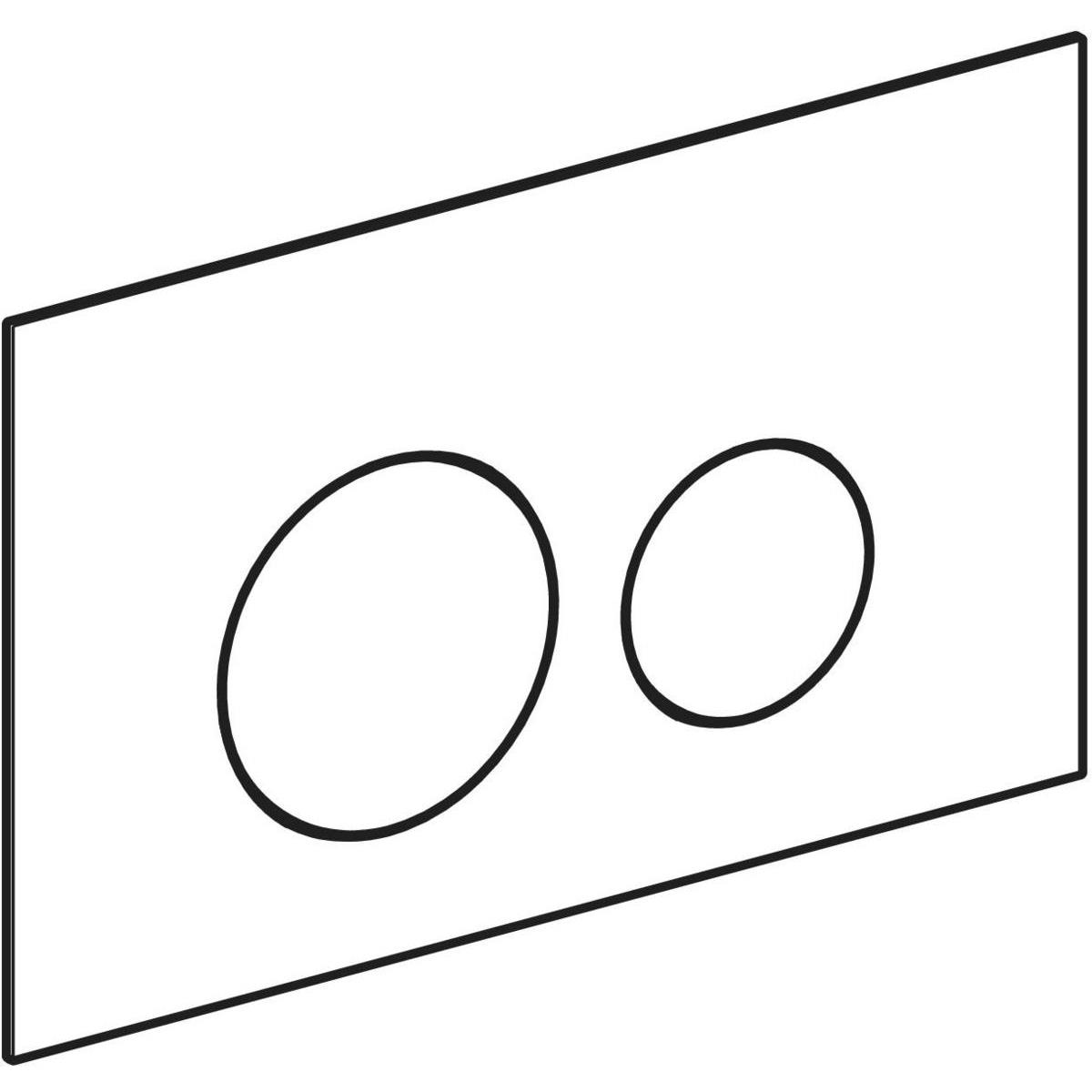 Geberit Sigma40 kumanda Paneli Çift Basmalı, Fırçalı Pirinç, 115.628.QF.1Geberit115.628.QF.1Kumanda Paneli