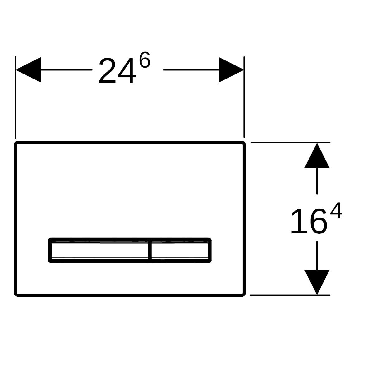 Geberit Sigma50 Kumanda Paneli Çift Basmalı, Arduvaz, 115.672.JM.2Geberit115.672.JM.2Kumanda Paneli