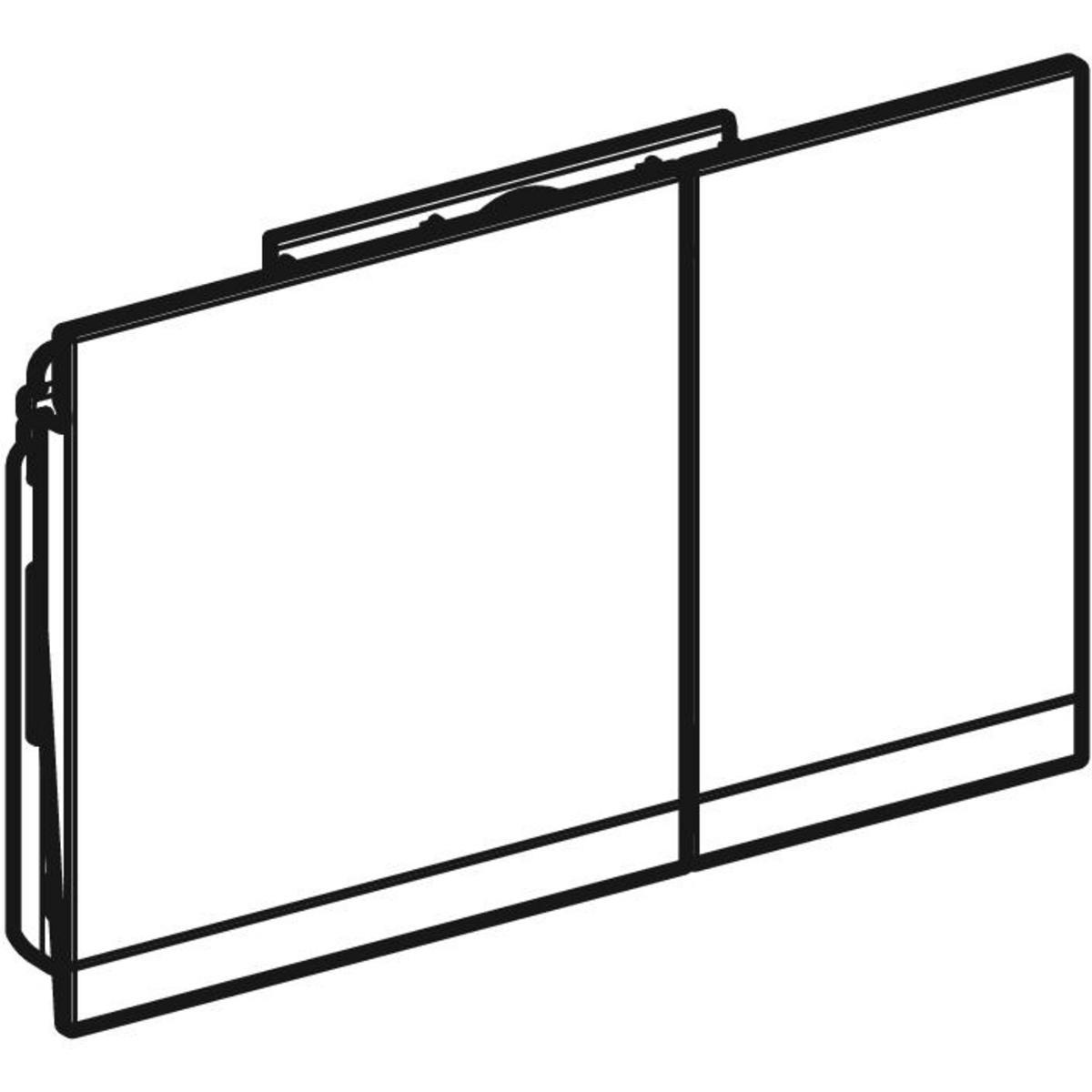 Geberit Sigma60 Kumanda Paneli Çift Basmalı, Fırçalı Krom, 115.796.GH.1Geberit115.796.GH.1Kumanda Paneli