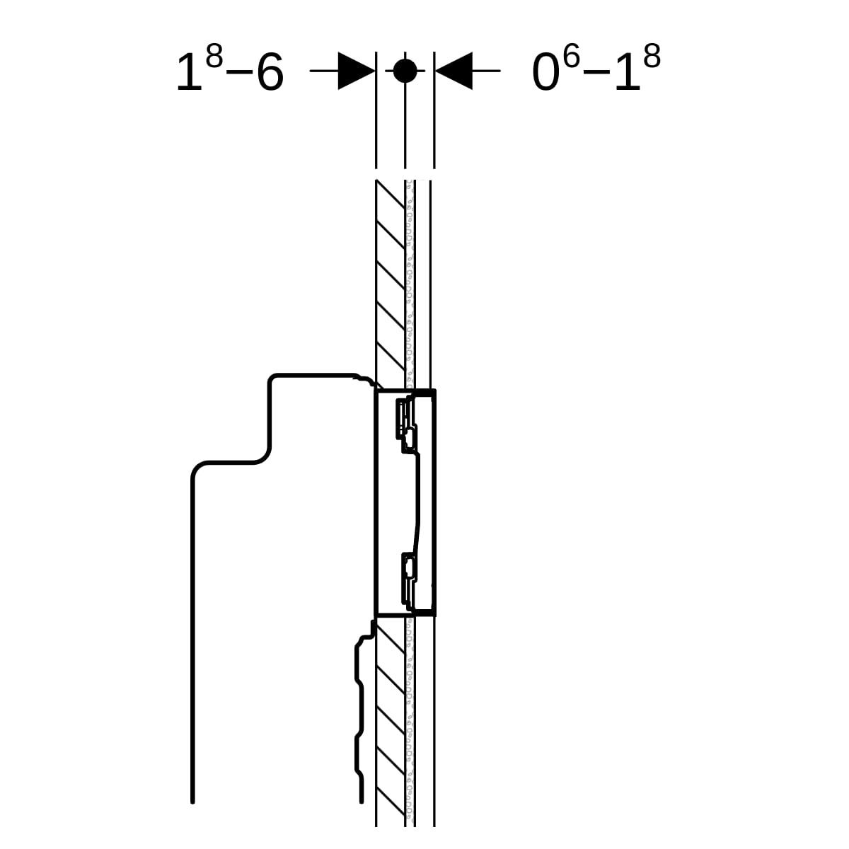 Geberit Sigma60 Kumanda Paneli Çift Basmalı, Fırçalı Krom, 115.796.GH.1Geberit115.796.GH.1Kumanda Paneli