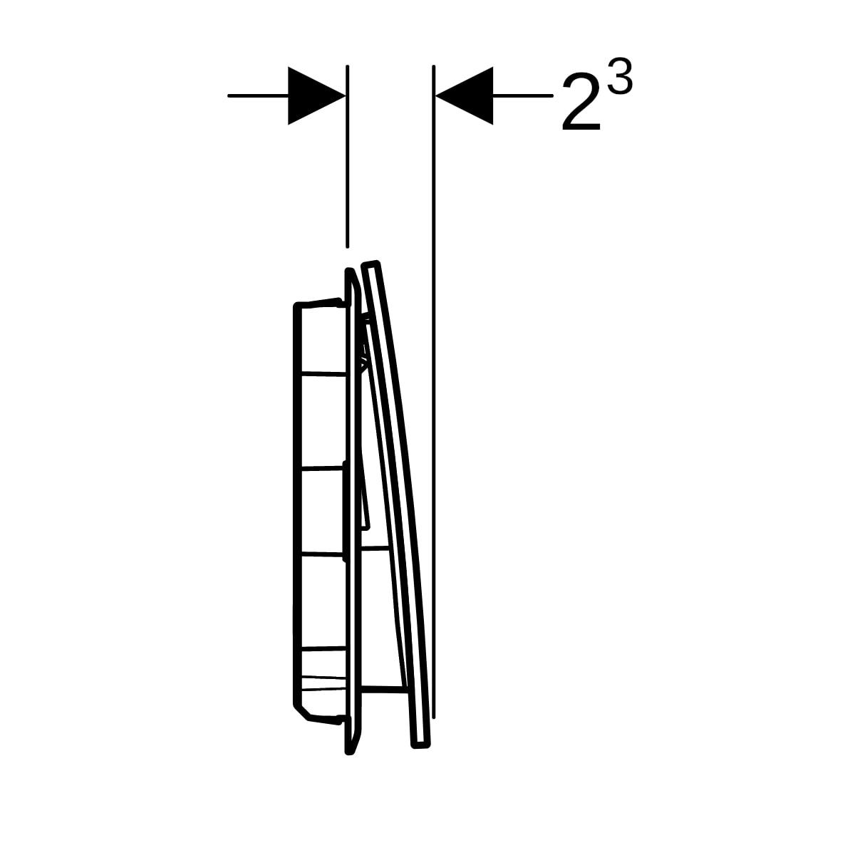 Geberit Sigma70 Kumanda Paneli Çift Basmalı Beyaz, 980.151.JT.1Geberit980.151.JT.1Kumanda Paneli
