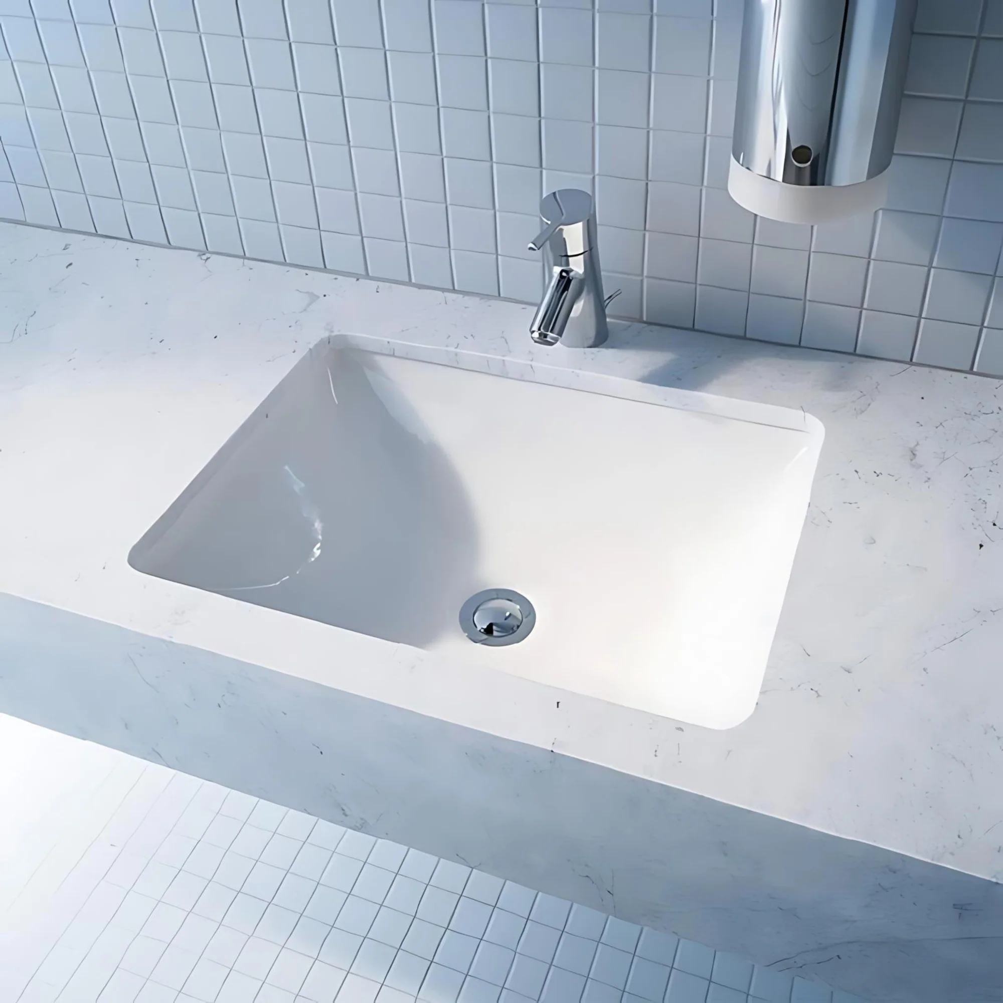 Geberit VariForm Dikdörtgen Tezgah Altı Lavabo, 58 cm 500.764.01.2Geberit500.764.01.2Tezgah Altı Lavabo