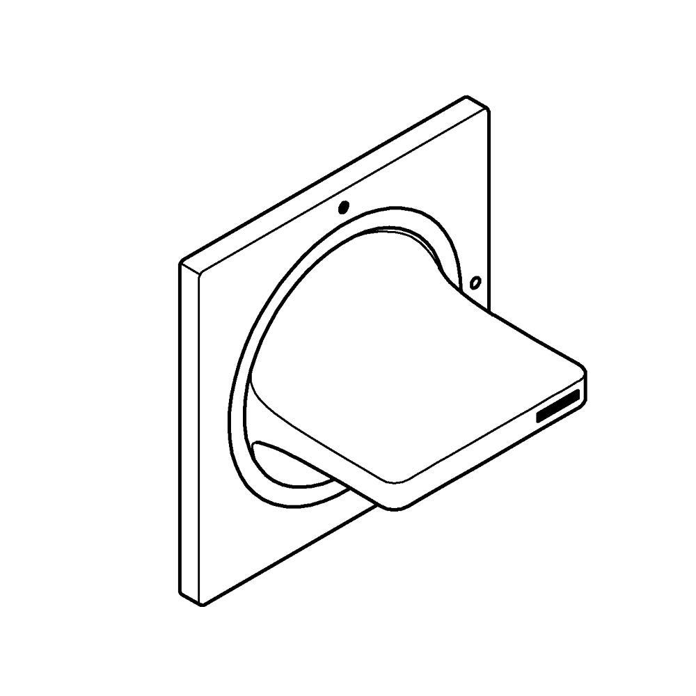 Grohe Allure Ankastre Stop Valf (Sıva Üstü Grubu) Krom, 19334001Grohe19334001Klozet Tamamlayıcılar