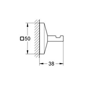 Grohe Allure Brilliant Bornoz Askısı, Krom, 40897000Grohe40897000Askılık