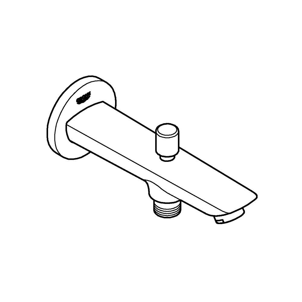 Grohe BauEdge Yön Değiştiricili Çıkış Ucu, Krom, 13425001Grohe13425001Çıkış Uçları