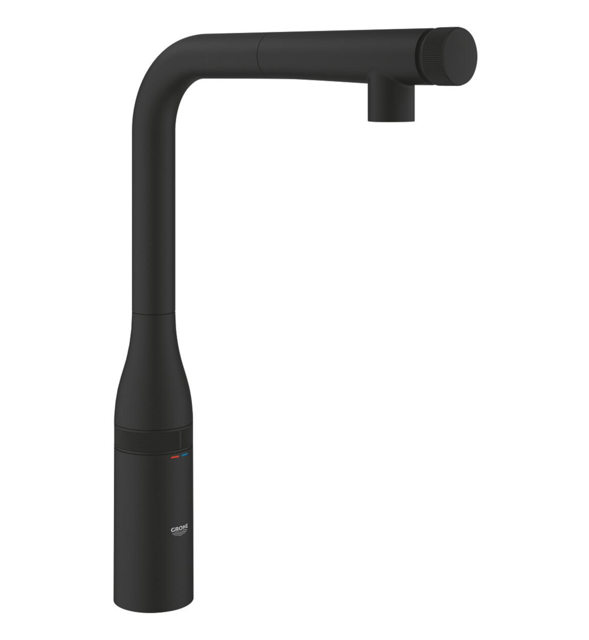 Grohe Essence SmartControl Spiralli Eviye Bataryası, Hayalet Siyah, 31928KF0Grohe31928KF0Eviye Bataryaları
