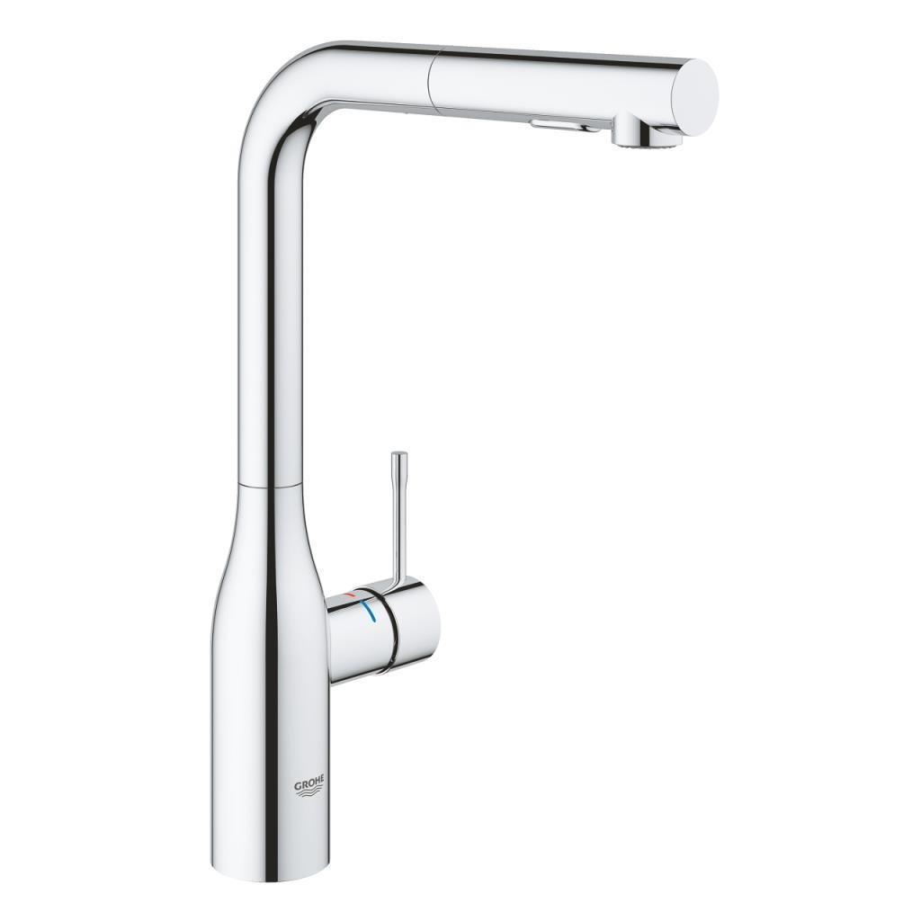 Grohe Essence Spiralli Eviye Bataryası, 2 Akışlı Krom, 30504000Grohe30504000Eviye Bataryaları