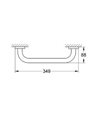 Grohe Essentials New Banyo tutamağı, Krom, 40421001Grohe40421001Banyo Tamamlayıcı Ürünler