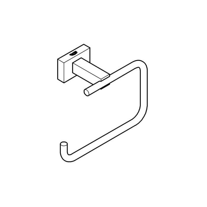 Grohe Eurocube Tuvalet Kağıtlığı Kapaksız, Fırçalı Sert Grafit, 40507AL1Grohe40507AL1Tuvalet Kağıtlığı