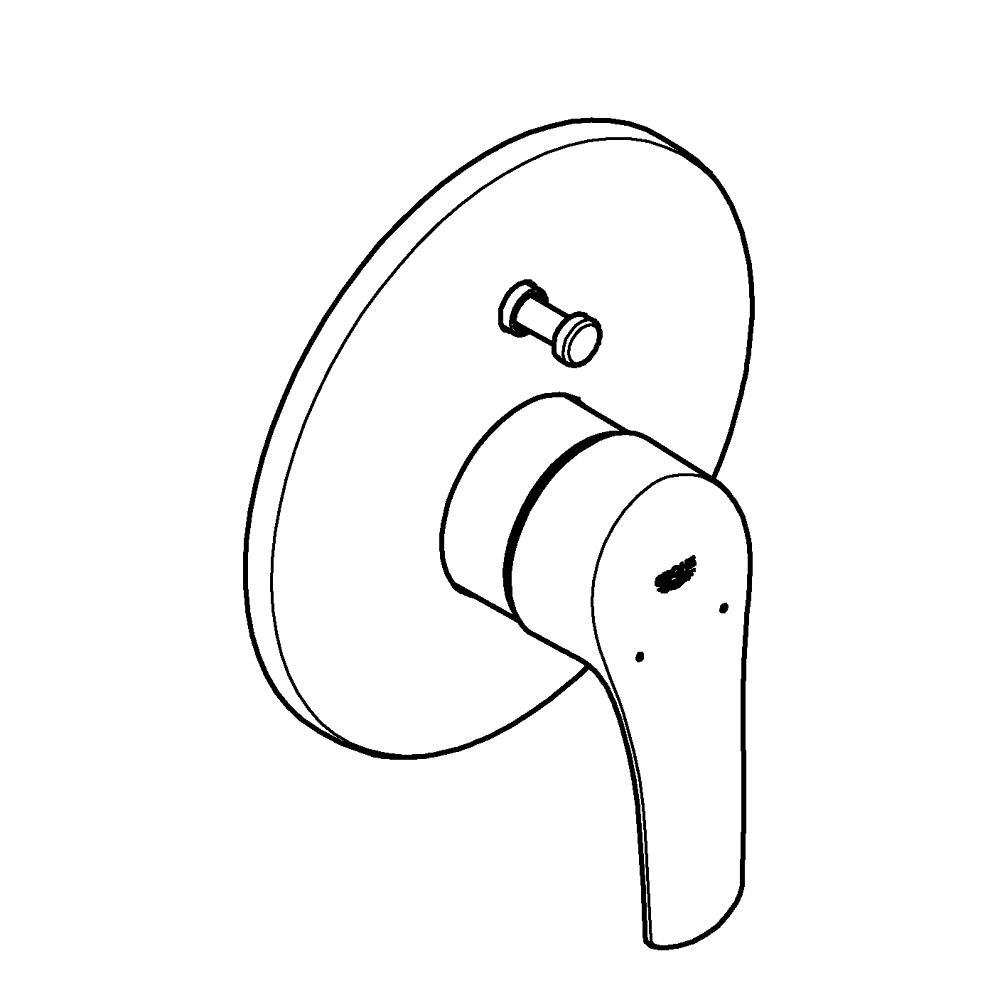 Grohe Eurosmart Ankastre Banyo Bataryası, Krom, 33305003Grohe33305003Ankastre Bataryaları