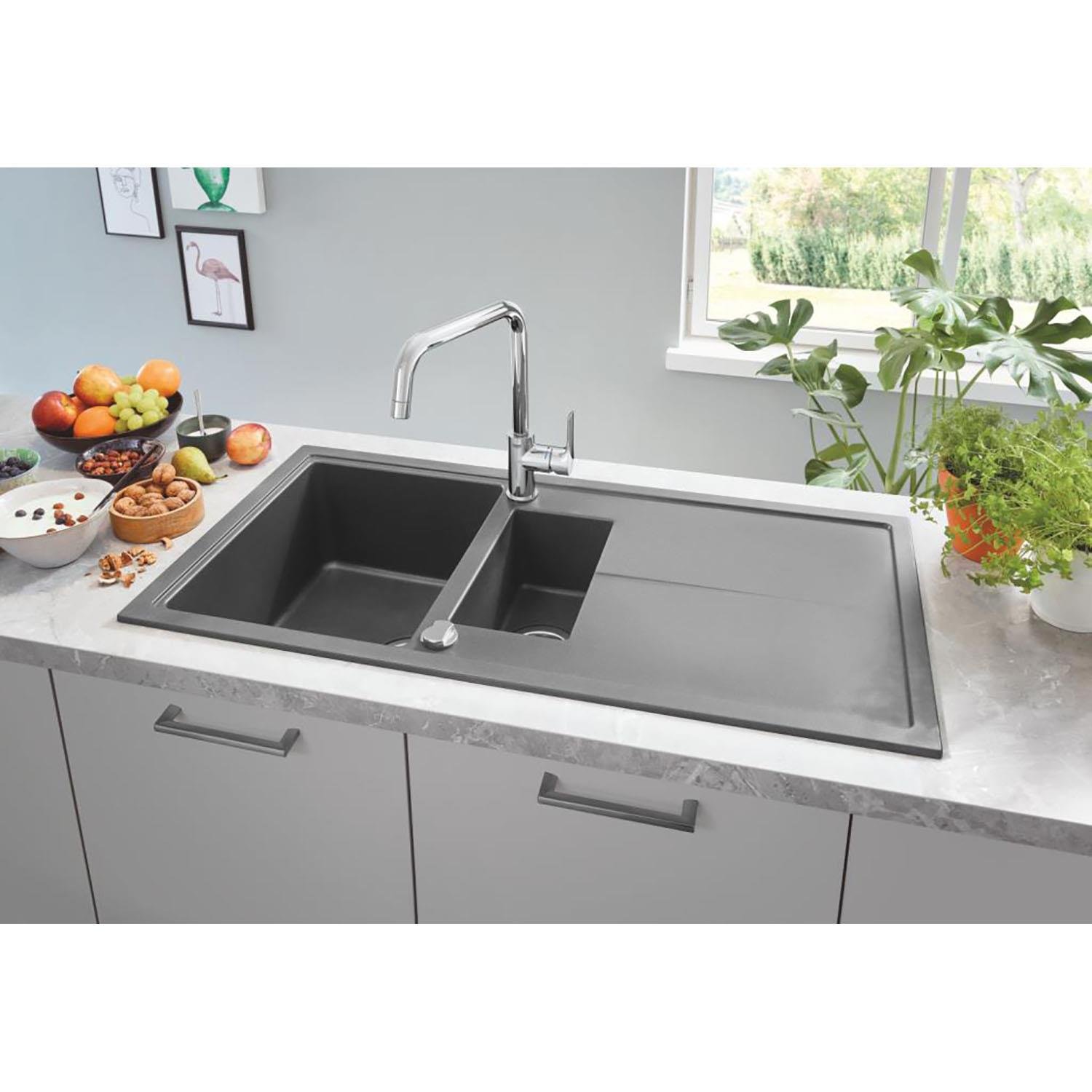 Grohe Eurosmart Cosmopolitan Tek kumandalı eviye bataryası Krom, 32843002Grohe32843002Eviye Bataryaları