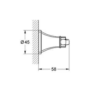 Grohe Grandera Havlu/Bornoz Askısı, Krom, 40930000Grohe40930000Askılık