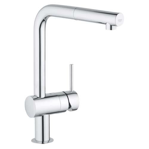 Grohe Minta Spiralli Eviye Bataryası Krom, 32168000Grohe32168000Eviye Bataryaları