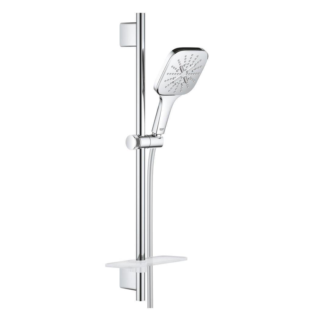 Grohe RainShower SmartActive 130 Cube Sürgülü Duş Seti, 3 Fonksiyonlu Krom, 26584000Grohe26584000Sürgü El Duşu Takımı
