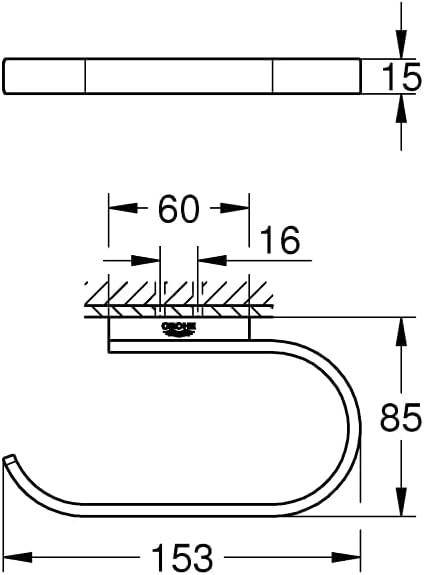 Grohe Selection Tuvalet Kağıtlığı, Bakır, 41068DA0Grohe41068DA0Tuvalet Kağıtlığı