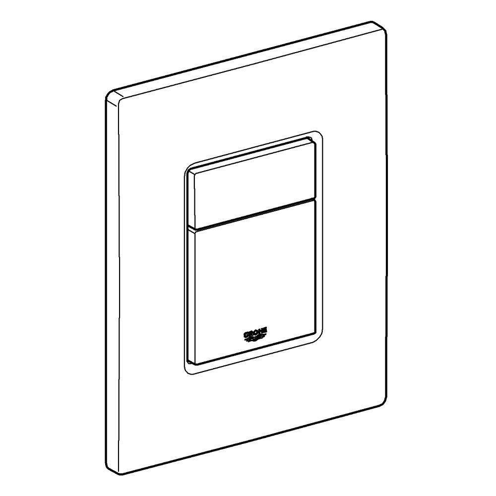 Grohe Skate Cosmopolitan Gömme Rezervuar Kumanda Paneli, Parlak Siyah, 38732KV0Grohe38732KV0Kumanda Paneli