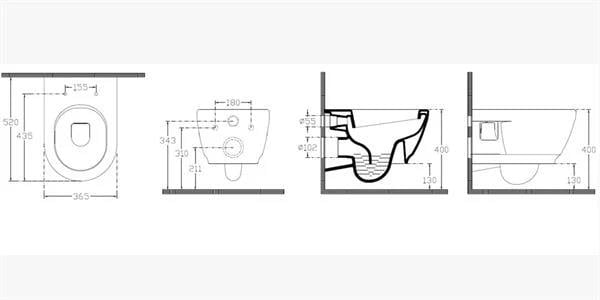 Ideal Standard Strada D Rimless Asma Klozet-White Z258001Ideal StandardZ258001Asma Klozet Modelleri, Çeşitleri & Fiyatları | Banyo Dizayn 