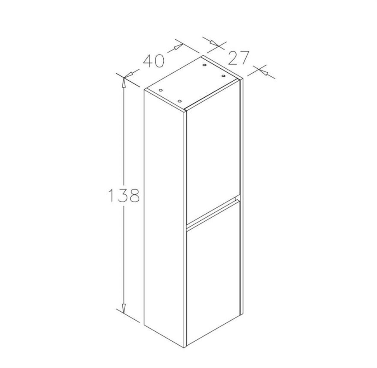 Orka Aydos 40 cm Banyo Boy Çamaşır DolabıORKA3000118Banyo Boy Dolabı Modelleri 