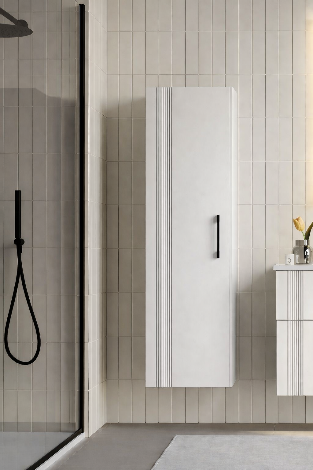 Orka Bari 40 cm Mat Beyaz Boy Dolabı, 3008674ORKA3008674Banyo Boy Dolabı Modelleri 