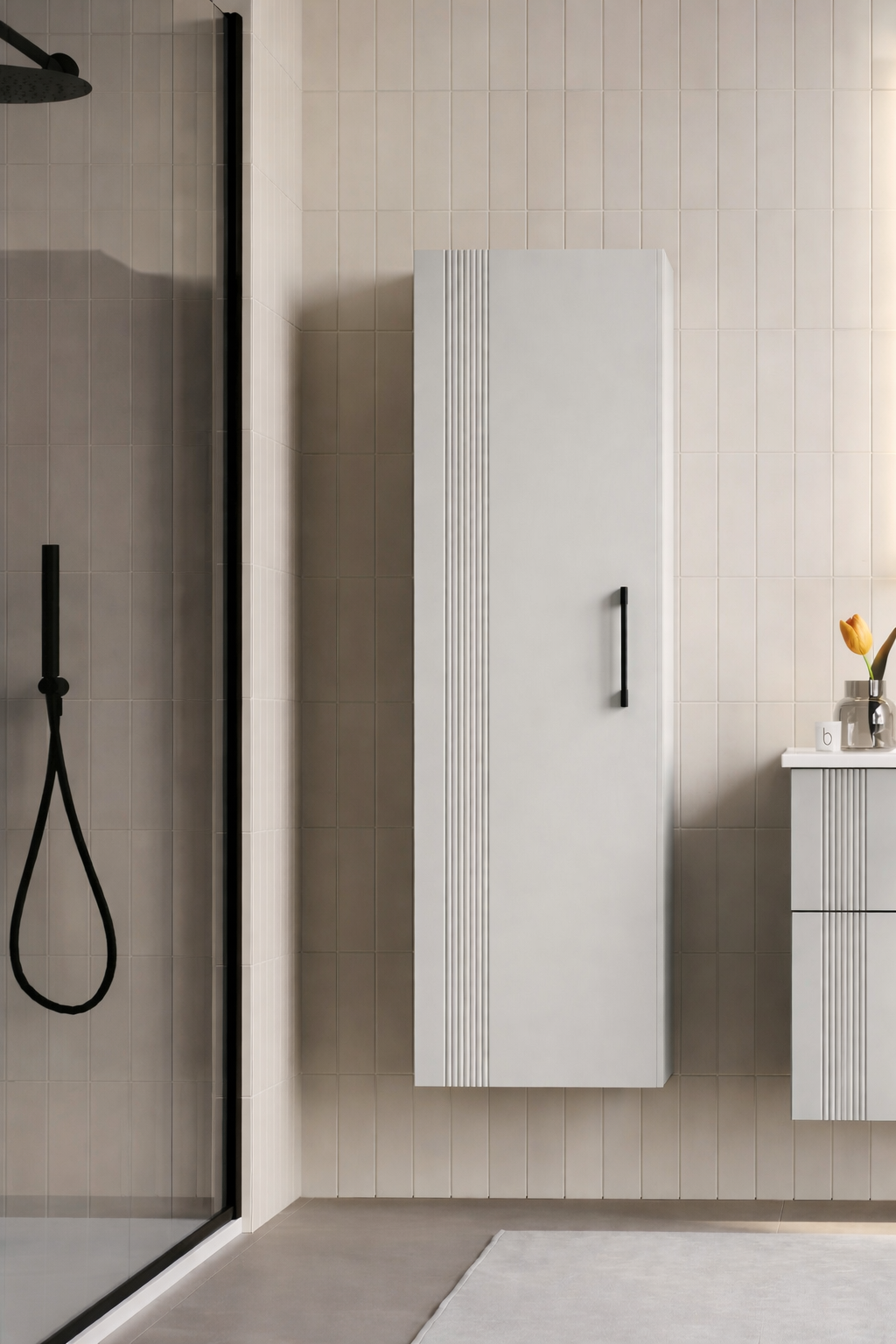 Orka Bari 40 Cm Mat Kaşmir Banyo Boy Dolabı , 3008677ORKA3008677Banyo Boy Dolabı Modelleri 