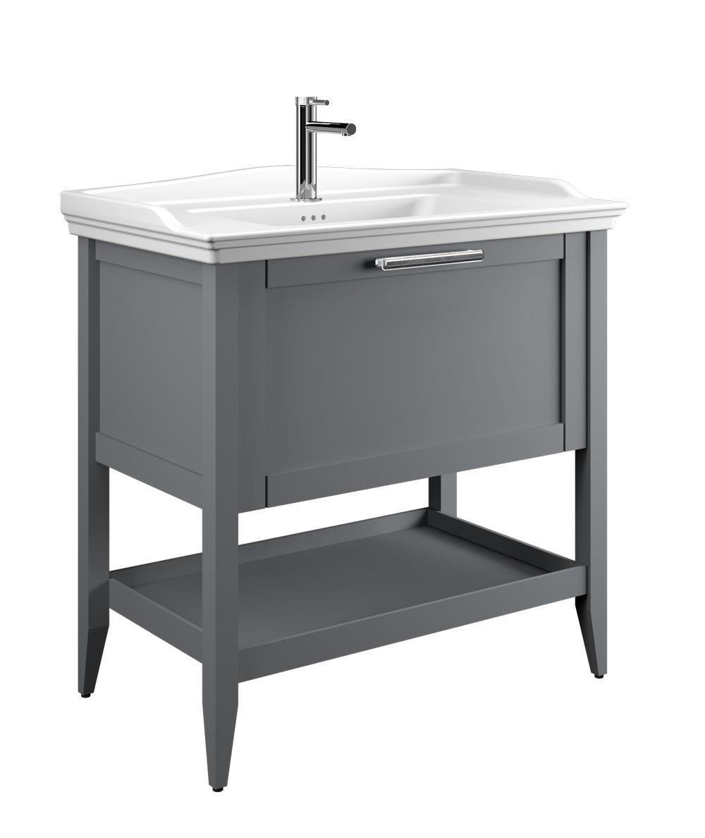Orka Bastle 100 cm Gri Banyo Dolabı Alt Modül ve LavaboORKA5003753Lavabo Dolabı