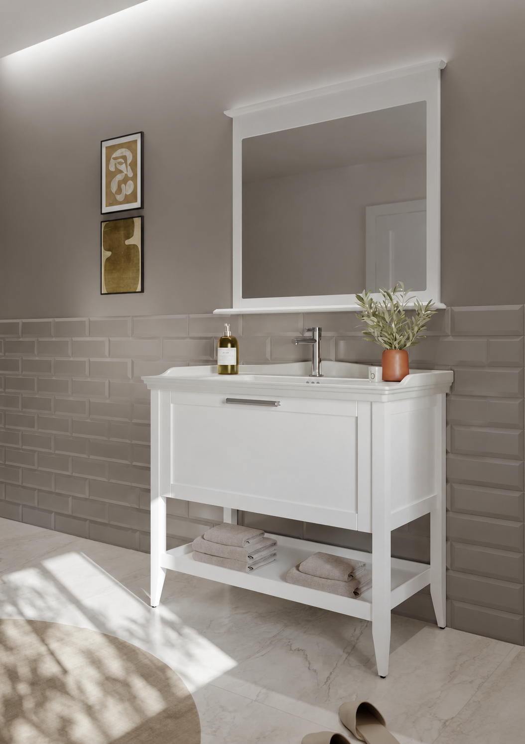 ORKA BASTLE 100 TKM M.BYZdiğer5002557Banyo Dolabı Takımı