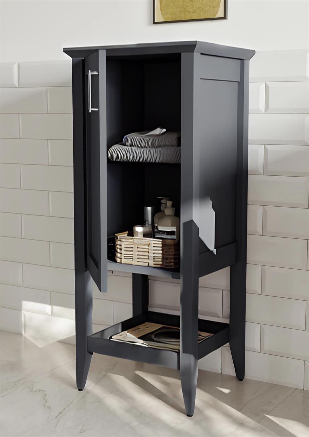 Orka Bastle 47 cm Antrasit Banyo Boy Çamaşır DolabıORKA3004230Banyo Boy Dolabı Modelleri 