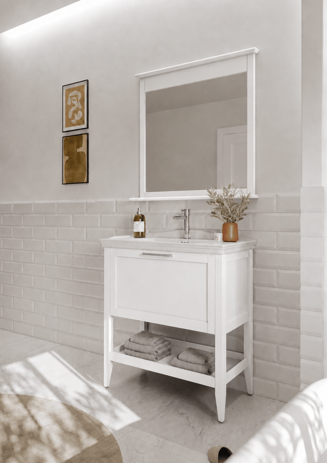 Orka Bastle 65 cm Beyaz Banyo Dolabı TakımıORKA5002563Banyo Dolabı Takımı