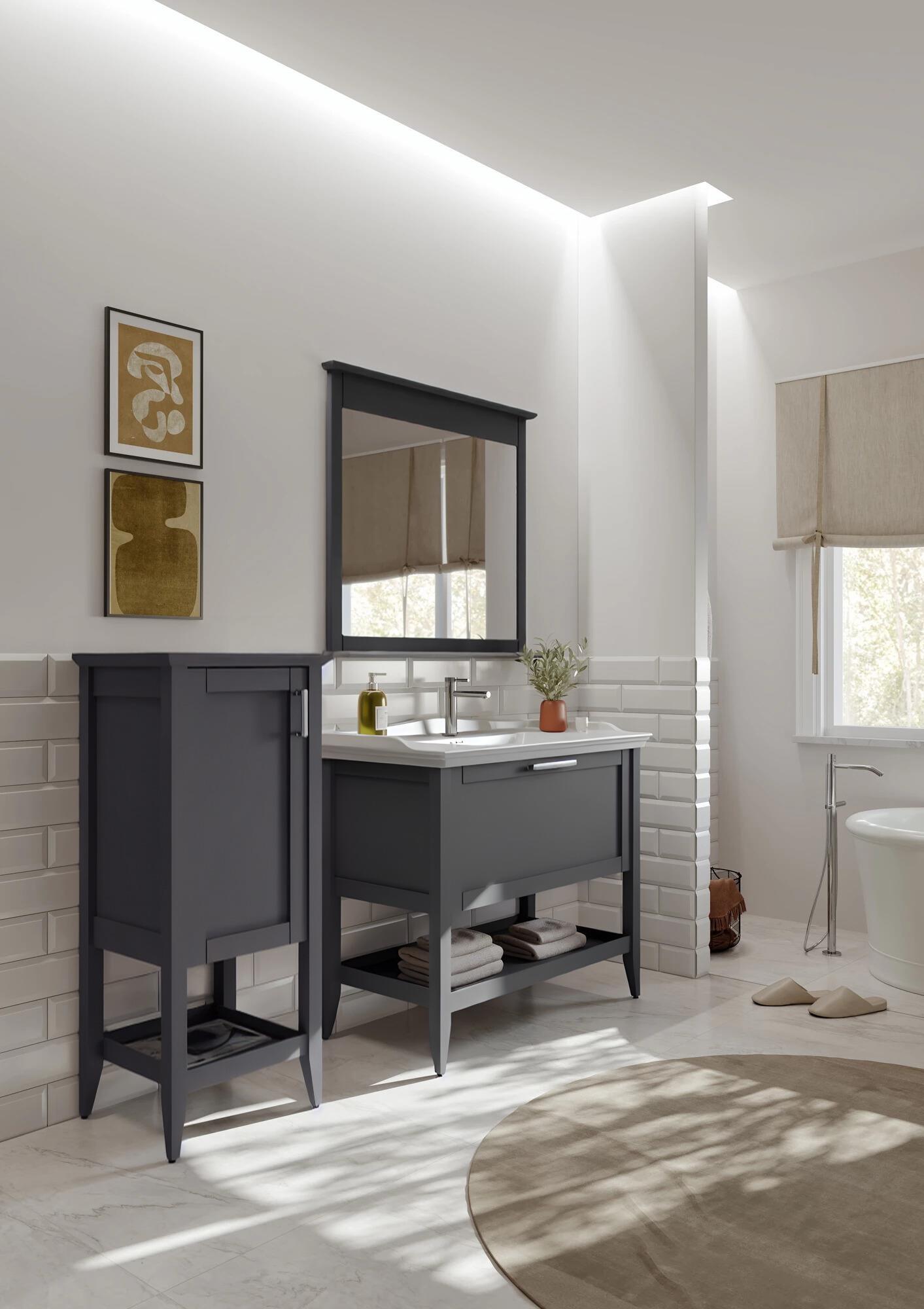 Orka Bastle 80 cm Antrasit Banyo Dolabı Takımı Ve Boy DolabıORKA5002562/1Banyo Dolabı Takımı ve Boy Dolabı