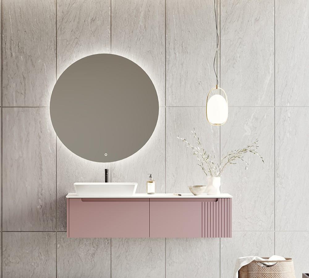 Orka Biella 140 cm Pudra Ledli Banyo Dolabı TakımıORKA5006041Banyo Dolabı Takımı
